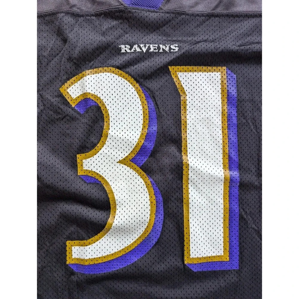 Jamal Lewis Baltimore Ravens Jersey Mens 2XL Black Reebok Y2K‎ Vintage NFL